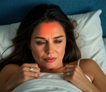 Lying in bed with a fever