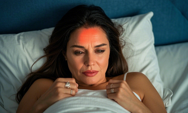 Lying in bed with a fever