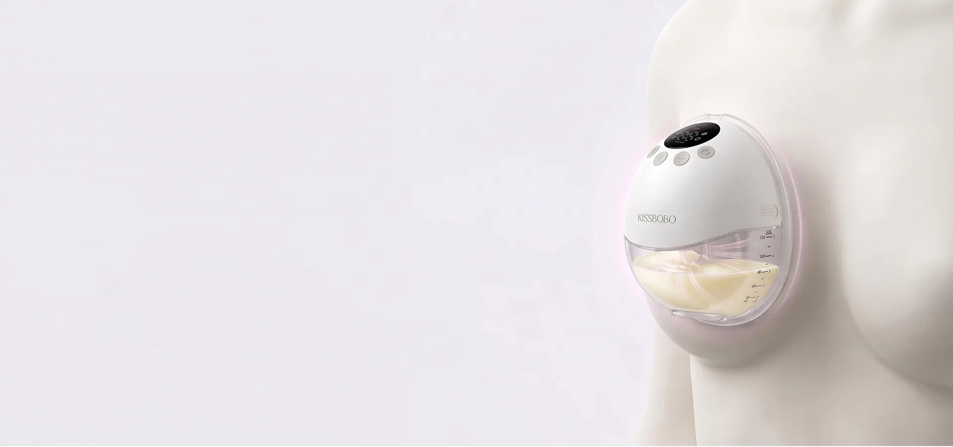 KISSBOBO K8 Pro wearable breast pump with adjustable suction